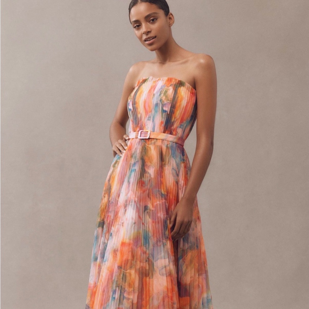 Hutch Strapless Multicolor Maxi Dress